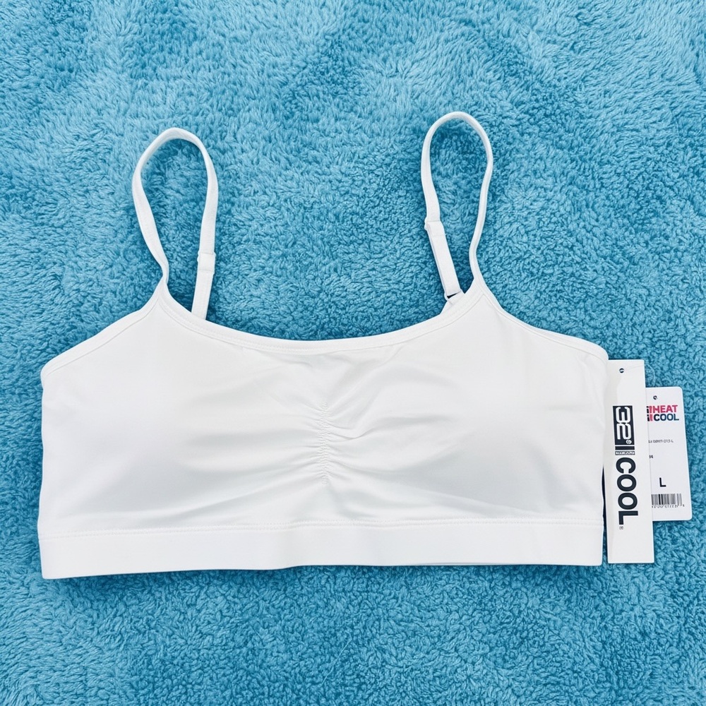 NWT 32° Degrees Women's White Cool Bralette - Large
 b15
